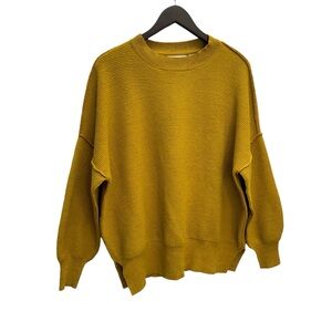 RD Style Mustard Yellow Textured Oversized Sweater Size M